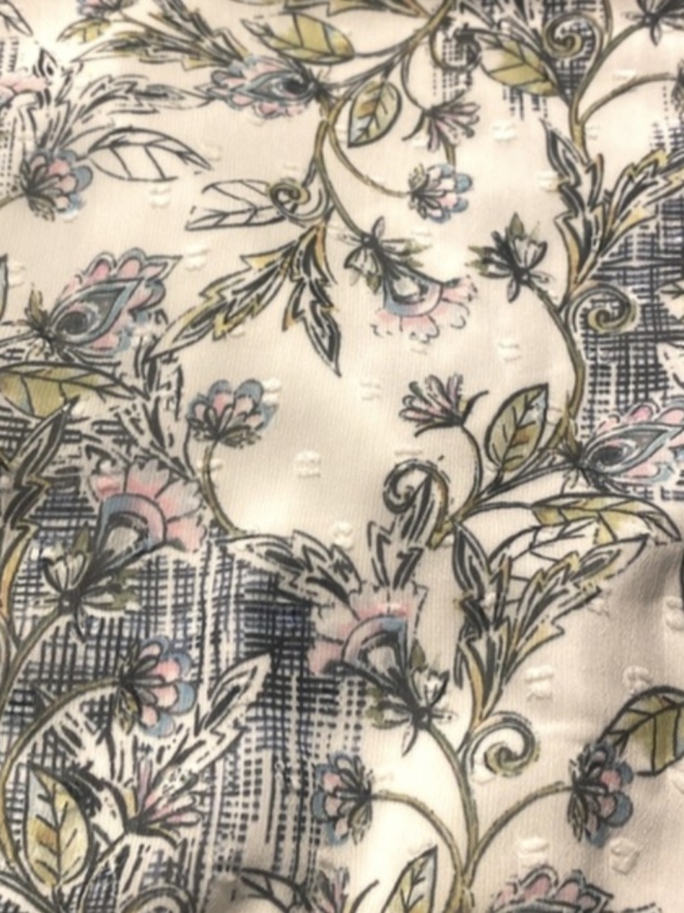 Torrid Mini Clip Dot Keyhole Dress Pristine Floral - Picture 4 of 7